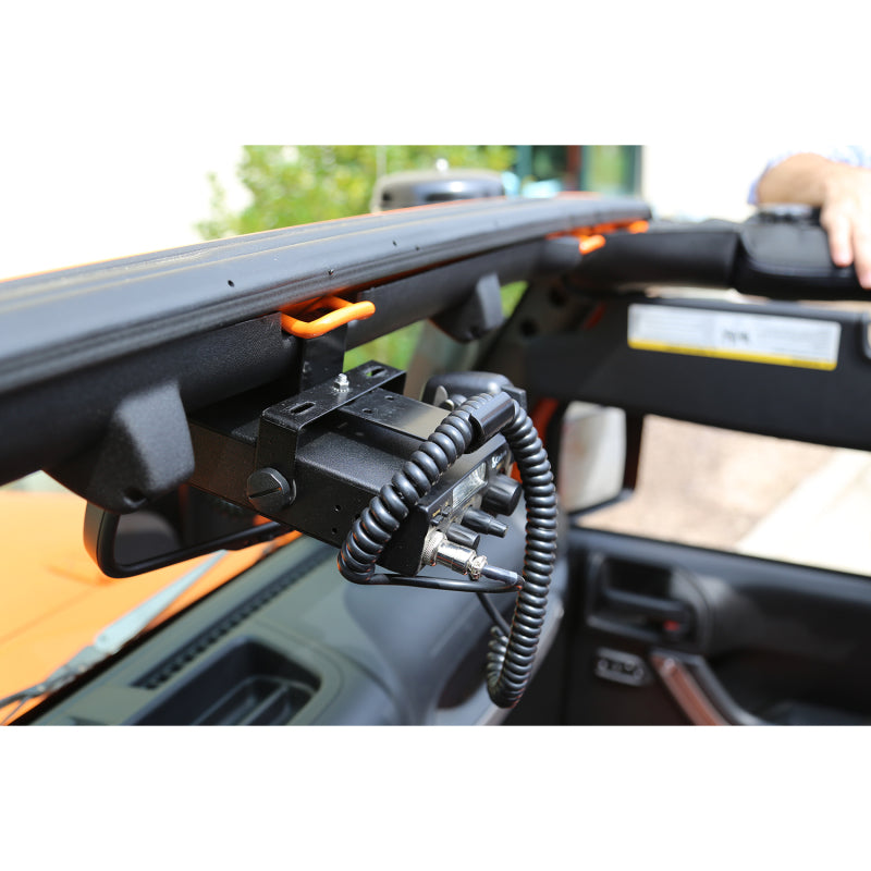 Rugged Ridge CB Radio Mount 07-18 Jeep Wrangler JK - View 2 | Dirty Garage
