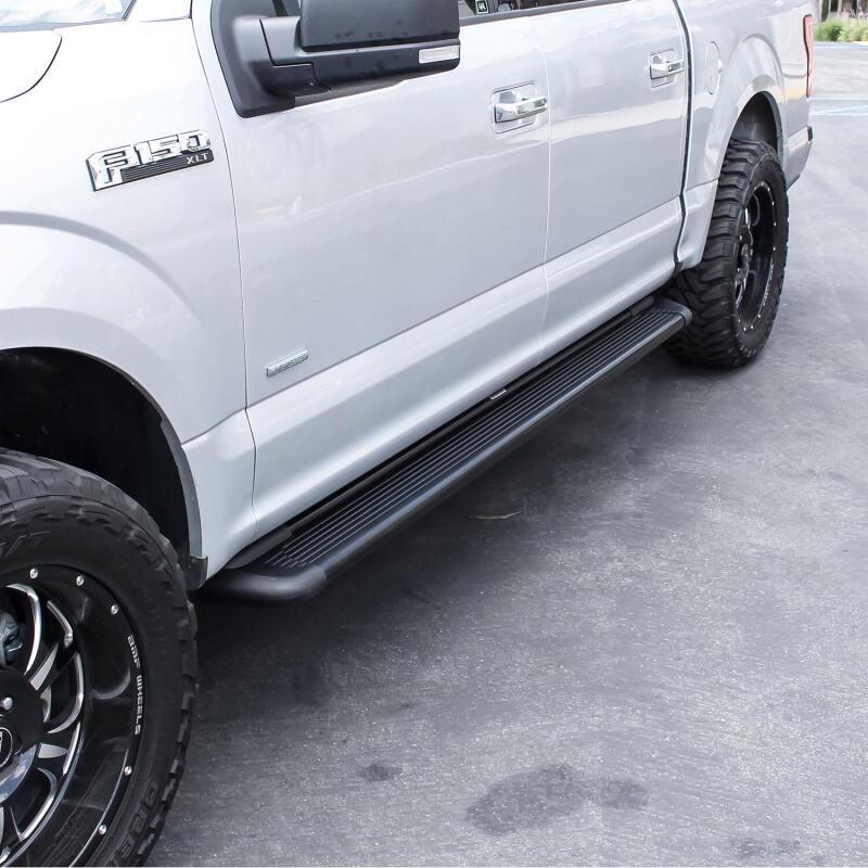Universal Sure-Grip Series 79" Black Aluminum Running Boards- - View 9 | Dirty Garage