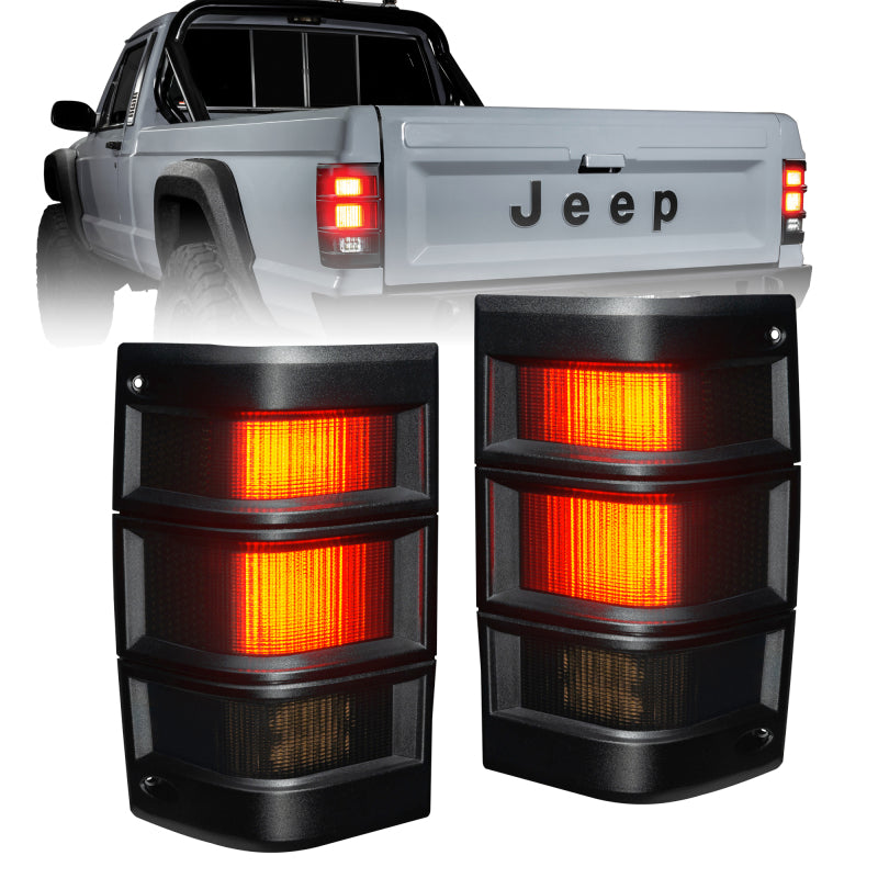 1986-1992 Comanche MJ LED Tail Lights Tinted Lens | Dirty Garage