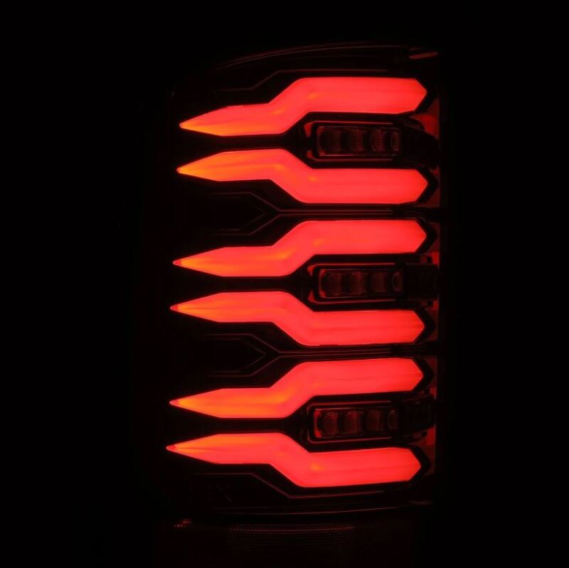2007-2013 GM HD Luxx-Series LED Tail Lights Alpha Black - View 5 | Dirty Garage