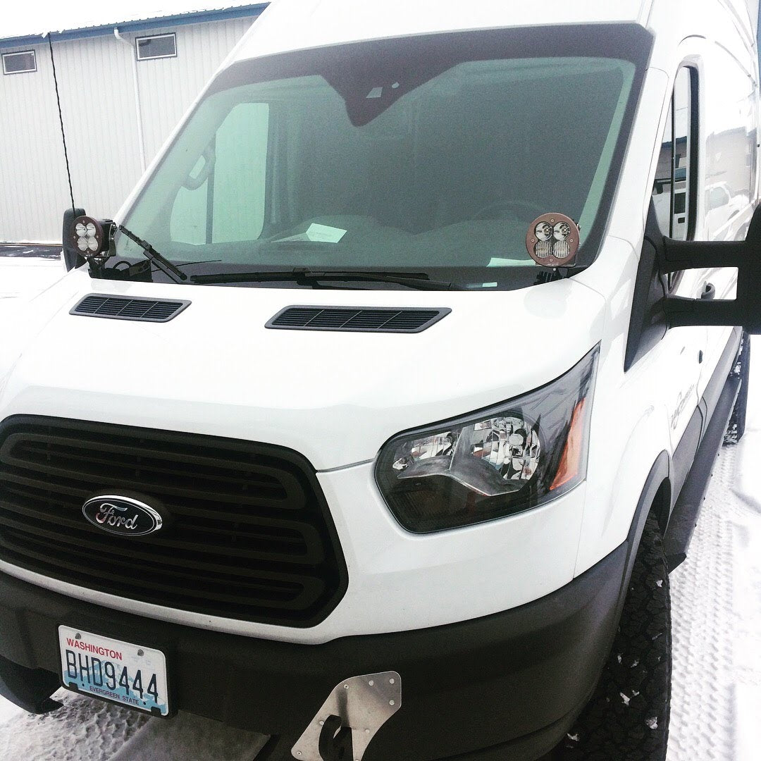 2015-2026 Transit Hoodline Light Pod Mount (4043)