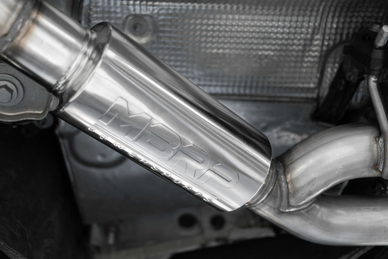 2018-2021 Audi S5 S4 2.5" Cat Back Quad Rear Exit Exhaust Carbon Fiber Tips - View 3 | Dirty Garage