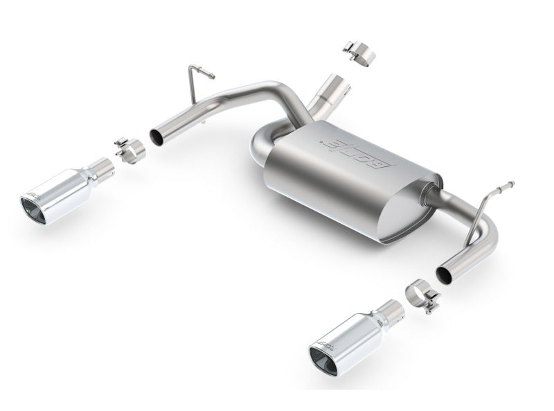 Borla 12-16 Jeep Wrangler 3.6L AT/MT 4WD Single Split Rr Exit Touring Exhaust (rear section only) - View 4 | Dirty Garage