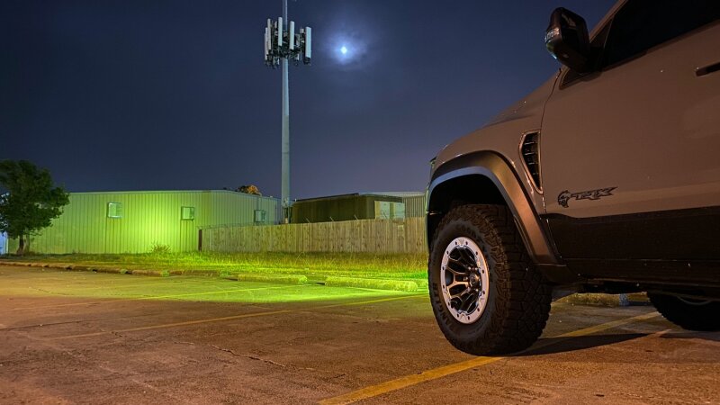 2019-2022 Ram Rebel TRX Front Bumper Flush LED Light Bar System Yellow - View 8 | Dirty Garage