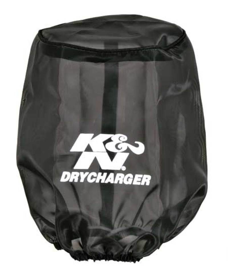Universal Drycharger Air Filter Wrap Round Tapered Black 5.375in Base ID x 4.375in Top ID x 7 H - View 3 | Dirty Garage
