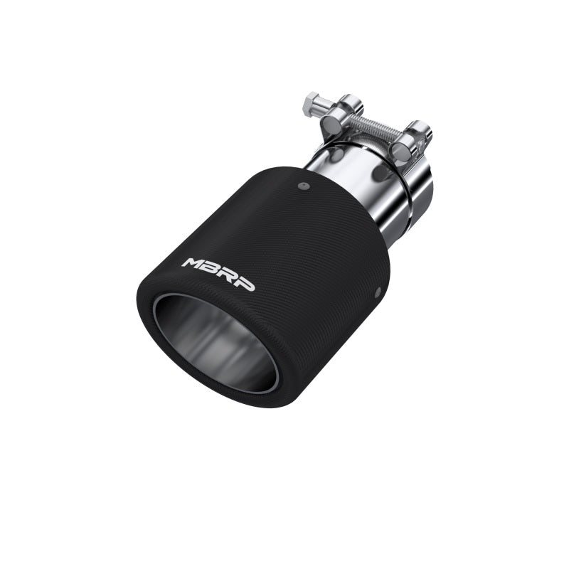Universal Carbon Fiber Tip 4" OD 2.5" Inlet 7.7" L - View 2 | Dirty Garage