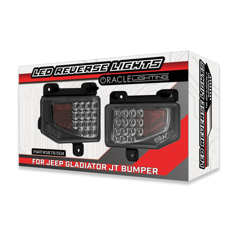 2020-2025 Gladiator Rear Bumper LED Reverse Lights 6000K - View 4 | Dirty Garage