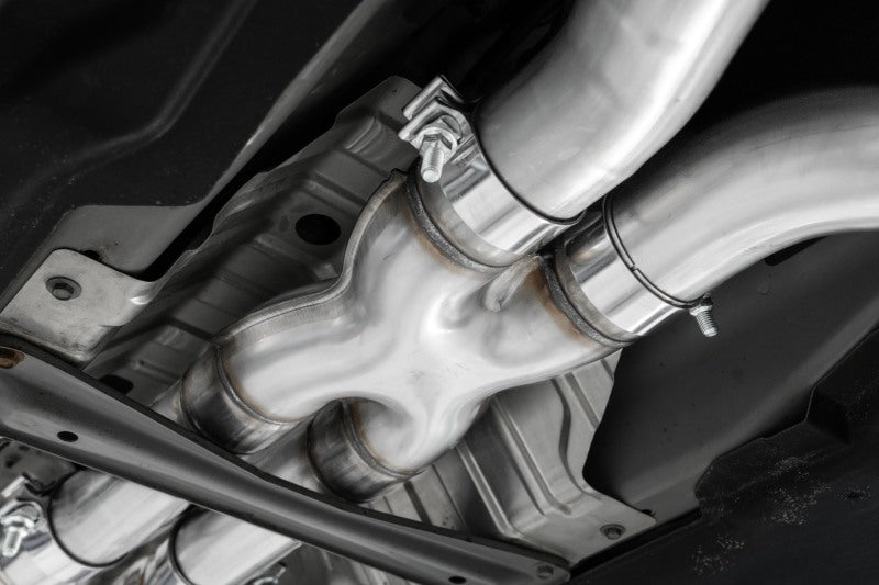 2017-2024 Q60 3.0L 3" Cat-Back Dual Split Rear Street Version w 4.5" OD Tips - View 5 | Dirty Garage
