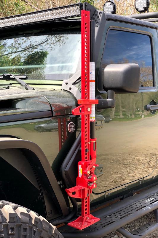 Go Rhino 07-18 Jeep Wrangler JK/JKU Exterior Jack Mount - View 3 | Dirty Garage
