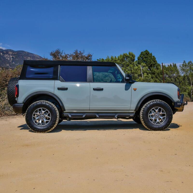 2021-2026 Bronco HDX Textured Black Drop Nerf Bars - View 6 | Dirty Garage