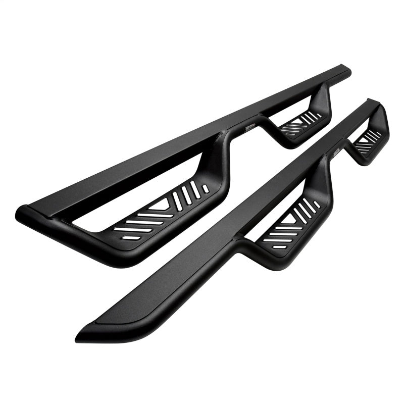 Westin 18-22 Jeep Wrangler JL Unlimited Outlaw Nerf Step Bars - Textured Black - View 2 | Dirty Garage