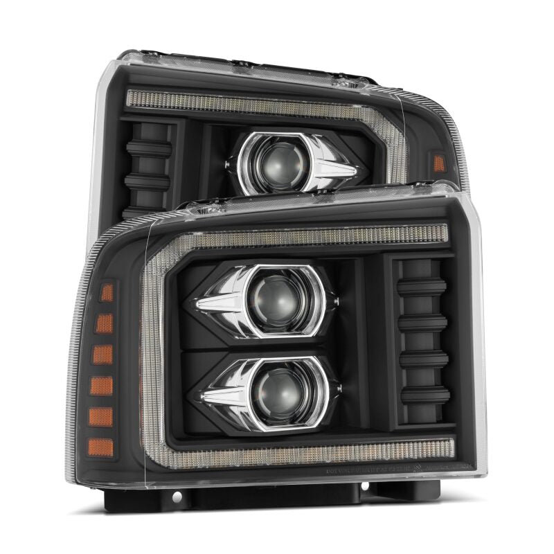 2005-2007 Super Duty Luxx-Series LED Projector Headlights Black Activation Light & Sequential Signal + Switchback DRL | Dirty Garage