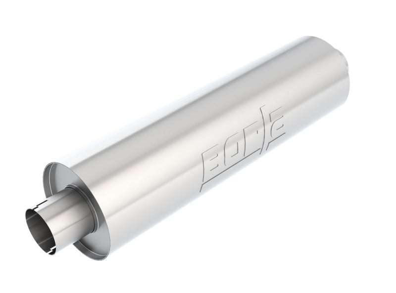 Borla Heavy Duty (Truck) Muffler - 3in Center-Center 24in x 6.75in Round - View 3 | Dirty Garage