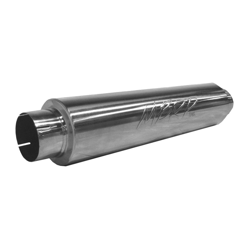 Universal 30 Overall Length Muffler 4" Inlet Outlet 24 Body T409 - View 3 | Dirty Garage