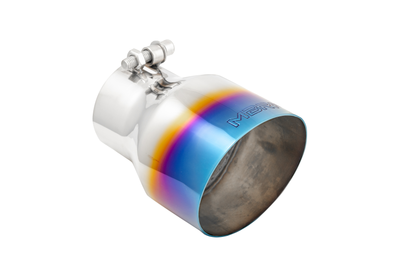 Universal Stainless Steel Dual Wall Tip 4".5" OD 3" Inlet 6.13" Length - View 4 | Dirty Garage