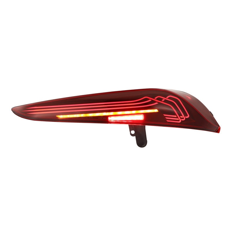 2020-2024 Supra Luxx-Series Laser Style LED Tail Lights Black Red - View 8 | Dirty Garage