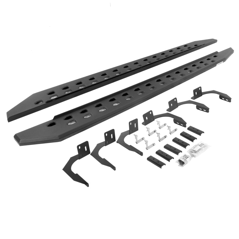 2010-2022 Ram HD Crew Cab 4-Door Black RB20 Slim Running Boards Kit | Dirty Garage