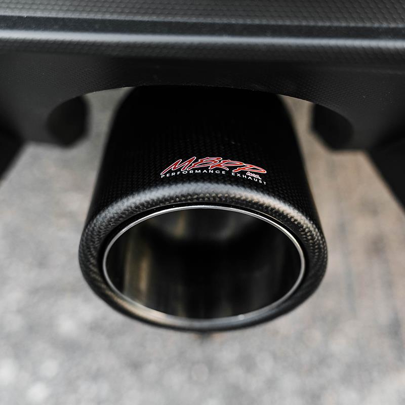Universal Carbon Fiber Tip 4".5" OD 3" Inlet 7.7" L - View 4 | Dirty Garage