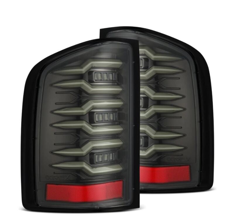 2007-2013 GM 1500 Luxx-Series LED Tail Lights Alpha-Black | Dirty Garage