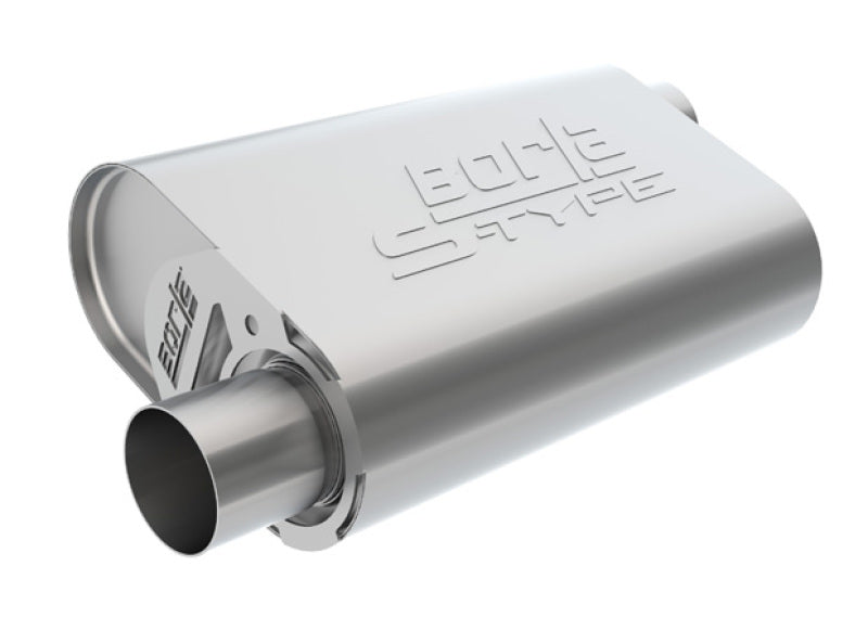 Borla CrateMuffler LS3 S-Type 2.50in Offset/Offset 14inx4.35inx9in Oval Muffler - View 4 | Dirty Garage