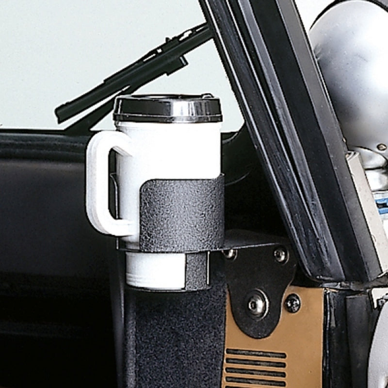 Rugged Ridge Cup Holder Windshield Mount 76-95 Jeep CJ / Jeep Wrangler - View 2 | Dirty Garage
