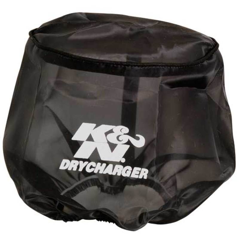 Universal Drycharger Round Tapered Black Filter Wrap - View 2 | Dirty Garage