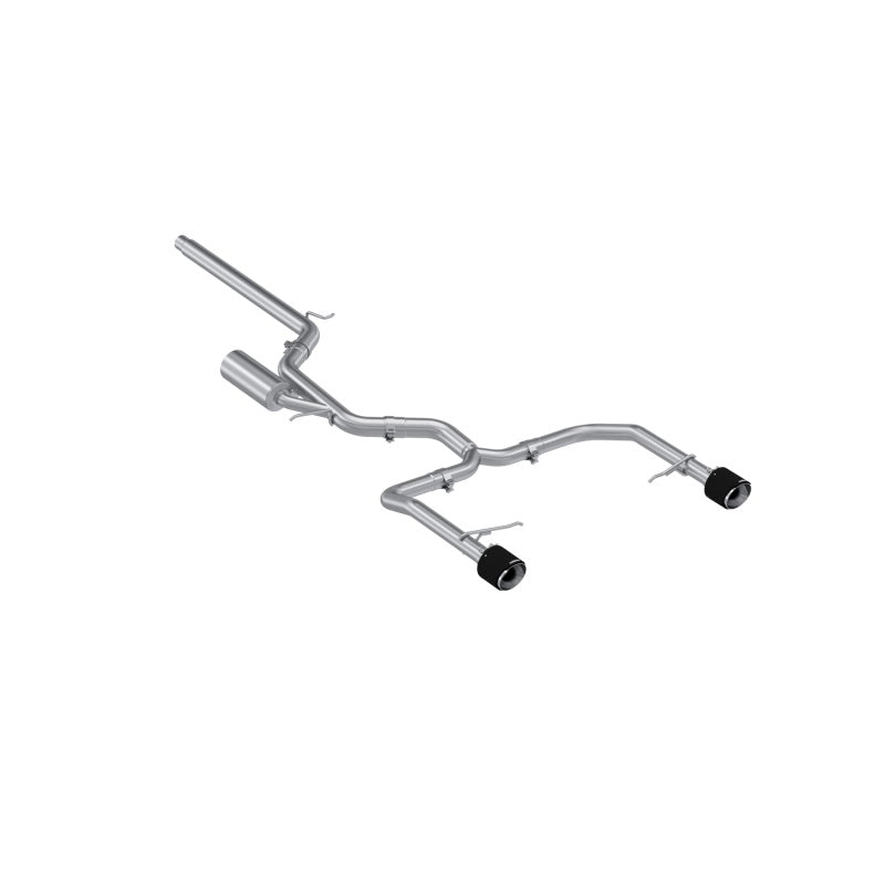 2022 VW Jetta GLI 2.0 TSI 3" Cat Back T304 SS Dual Split Rear Carbon Fiber Tips | Dirty Garage