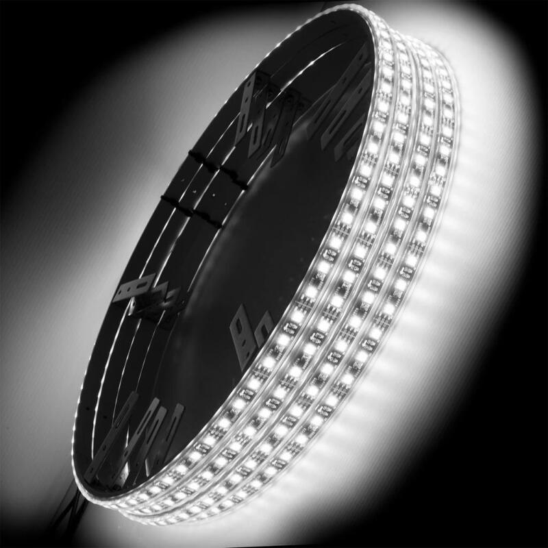Universal LED Illuminated Wheel Rings Double LED White - View 10 | Dirty Garage