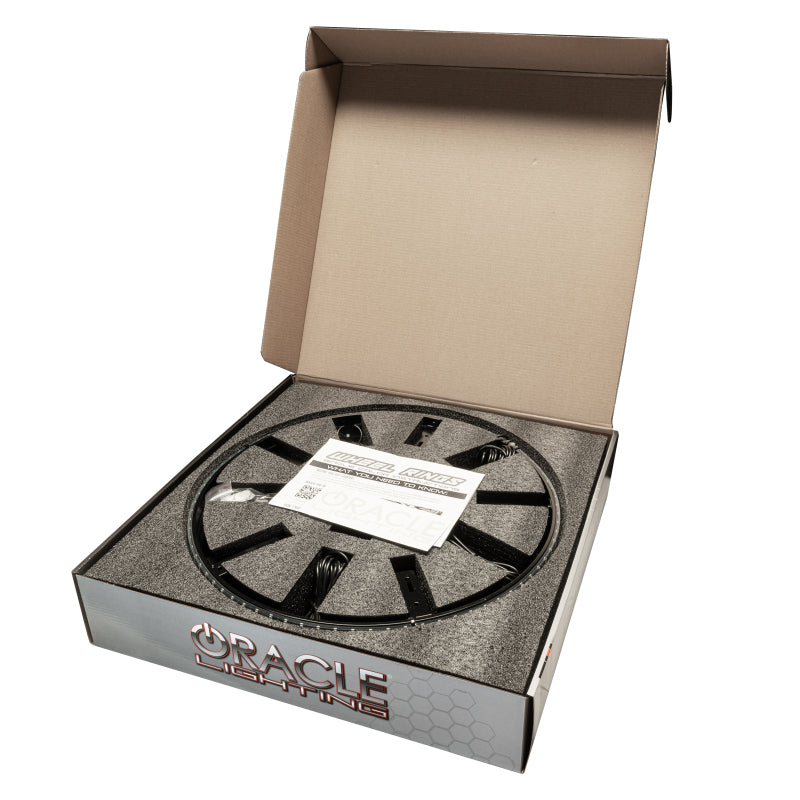 Universal LED Illuminated Wheel Rings Double LED White - View 11 | Dirty Garage