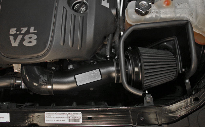 Universal Dodge/5.7/6.1L V8 Black Performance Intake Kit - View 6 | Dirty Garage