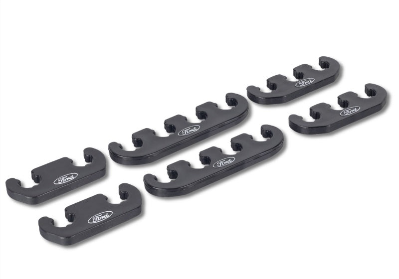 Universal Wire Dividers 4 to 3 to 2 - Black w/White Ford Logo - View 9 | Dirty Garage