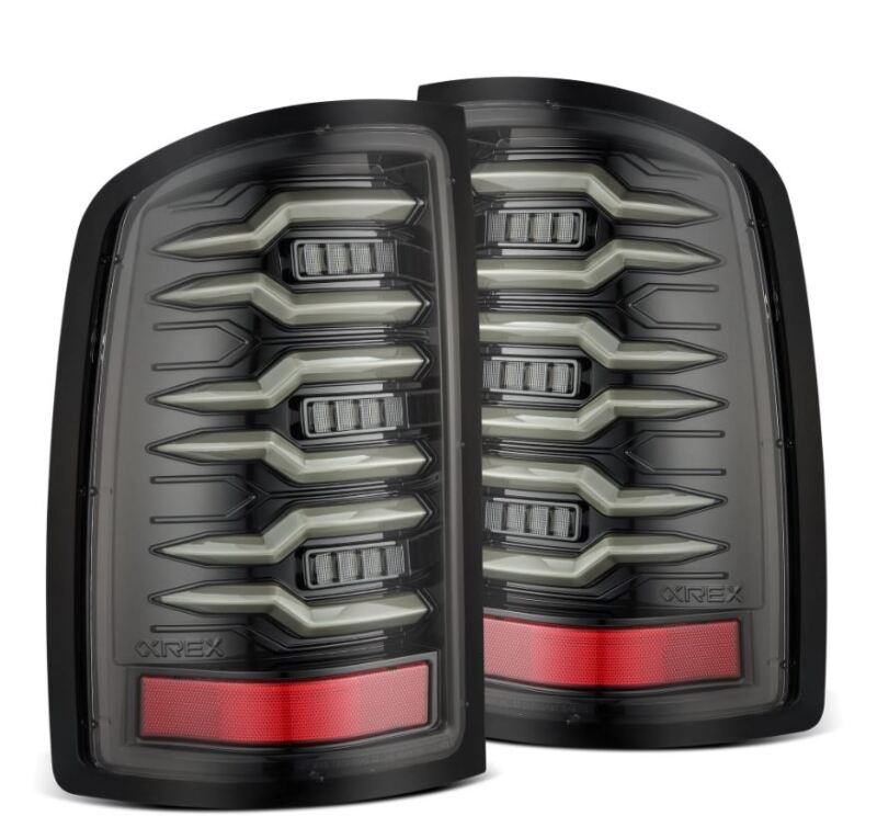 2007-2013 GM HD Luxx-Series LED Tail Lights Alpha Black | Dirty Garage
