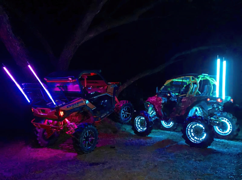 Universal Off-Road 4ft LED Whip ColorSHIFT - View 9 | Dirty Garage