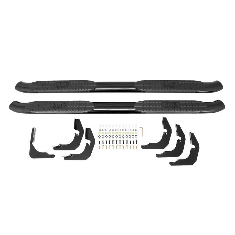 Westin 2009-2018 Dodge/Ram 15/25/3500 Crew Cab PRO TRAXX 4 Oval Nerf Step Bars - Black - View 12 | Dirty Garage