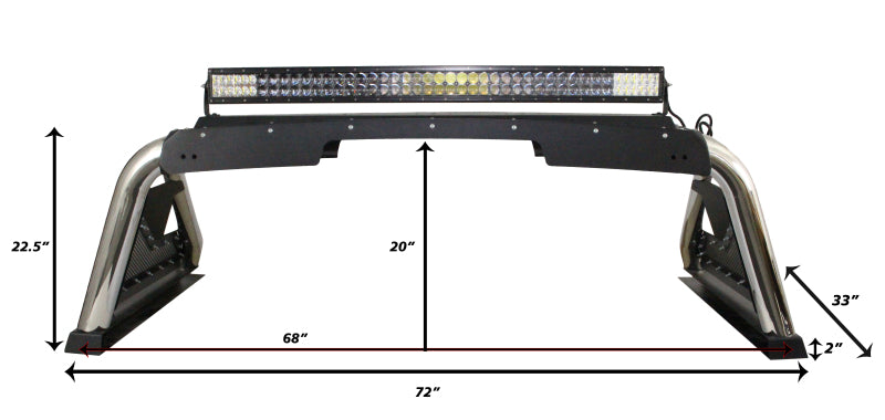 Go Rhino 07-20 Toyota Tundra Sport Bar 2.0 (Full Size) - Tex Blk - View 13 | Dirty Garage
