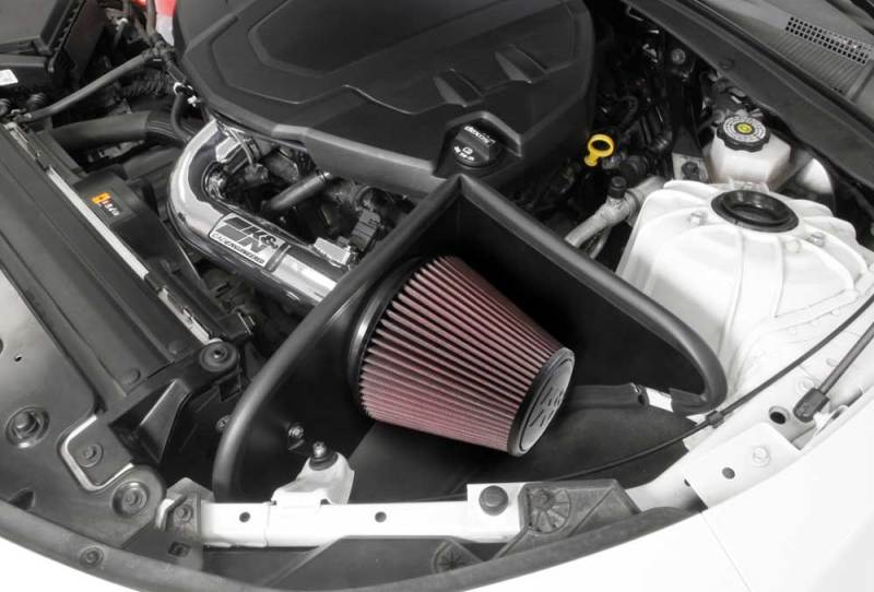 2016-2017 Camaro 3.6L Silver Typhoon Short Ram Intake - View 7 | Dirty Garage