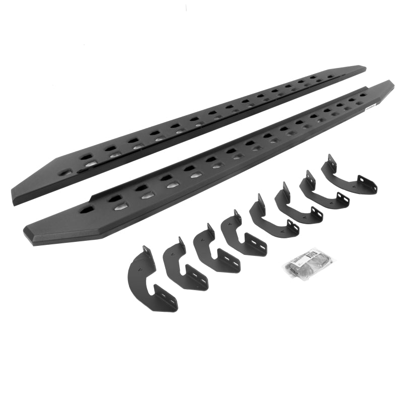 2007-2021 Tundra Crew Max 4-Door Black RB20 Slim Running Boards Kit | Dirty Garage