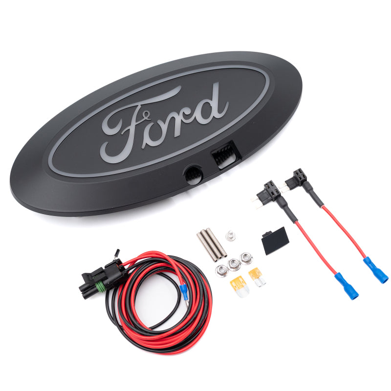 2021-2022 F-150 Front Luminix LED Emblem - w/ Camera CutOut - View 2 | Dirty Garage
