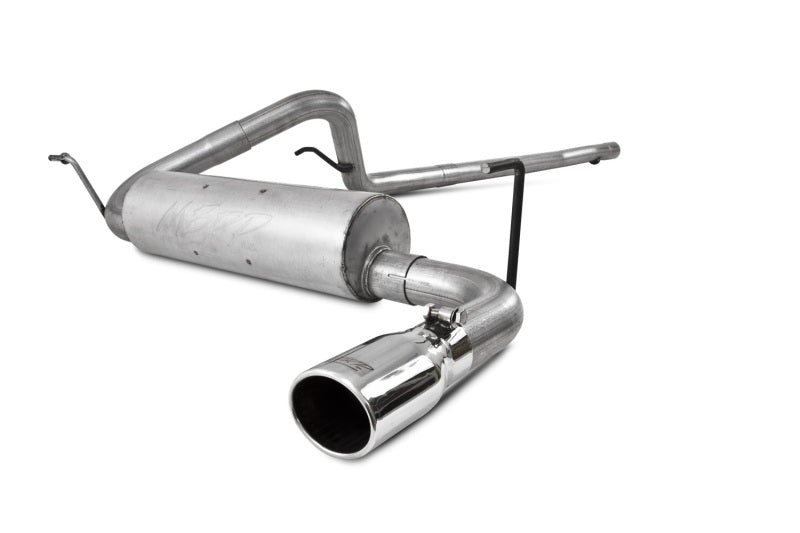 Jeep Wrangler Rubicon 3.6L Cat Back Single Rear Exit Alum Exhaust - View 3 | Dirty Garage