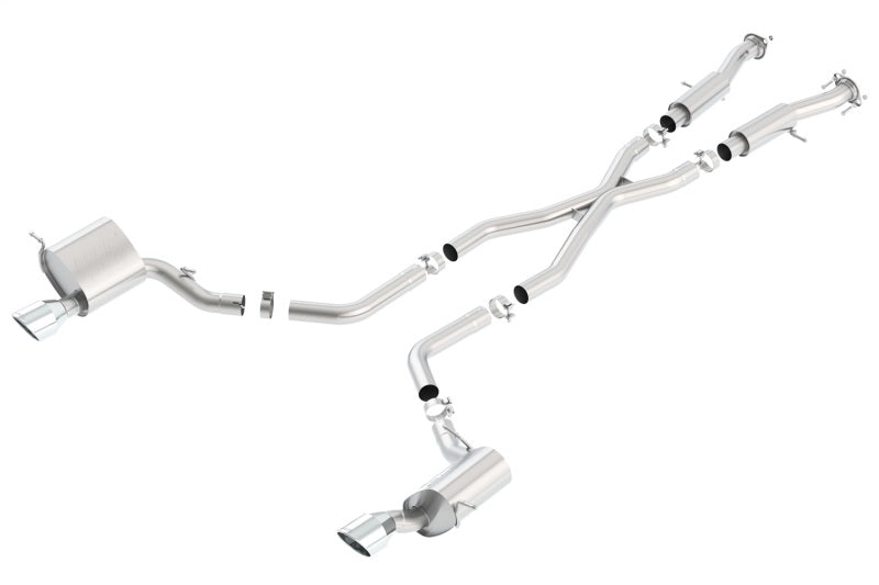 Borla 2015 Jeep Grand Cherokee SRT8 ATAK Dual Round Rolled Exit Catback Exhaust - View 3 | Dirty Garage
