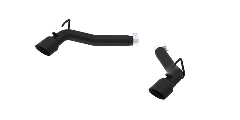 2010-2015 GM Camaro 3" Black Coated Axle Back Muffler Delete | Dirty Garage