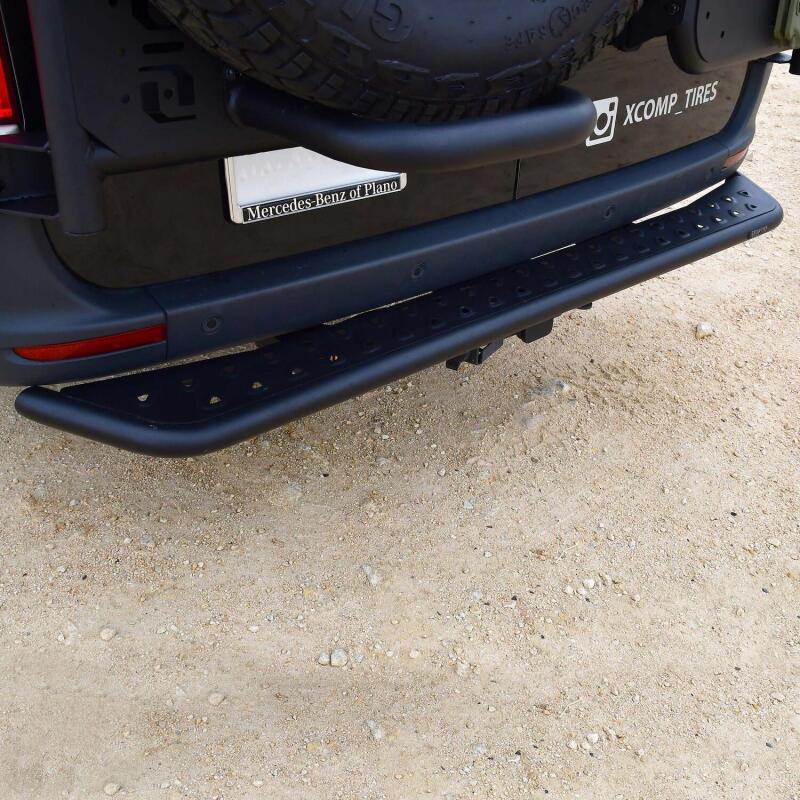 2010-2026 Mercedes-Benz Sprinter Outlaw Series Black Rear Step - View 4 | Dirty Garage