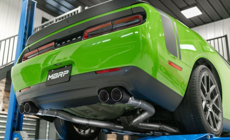2015-2023 Challenger 5.7-6.4L Race Series Cat-Back Quad Tip T304 Exhaust - View 8 | Dirty Garage