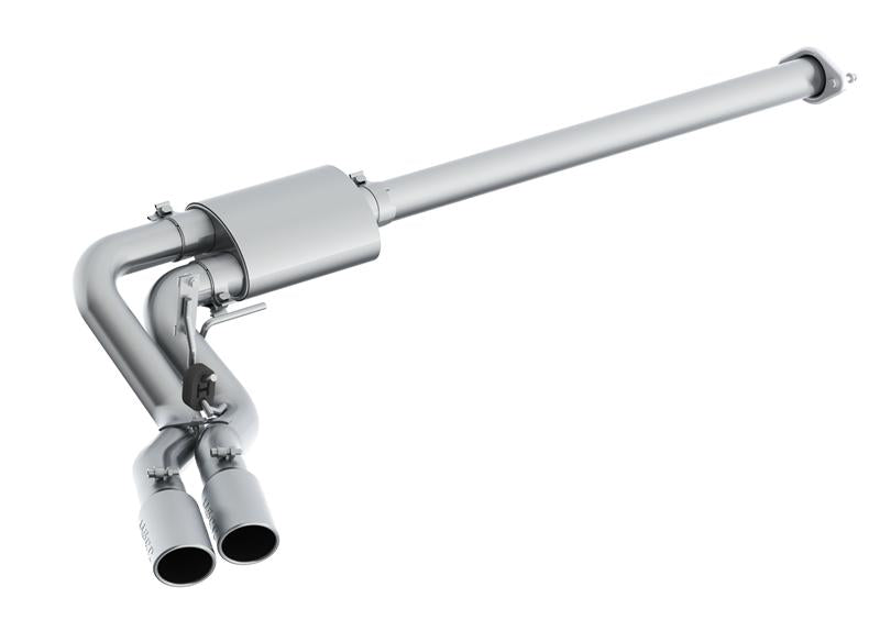 2015-2016 F-150 3" Cat Back Single Side Pre-Axle Dual Exit T409 - View 5 | Dirty Garage