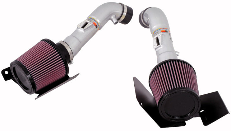 2007-2008 350z Dual Silver Typhoon Short Ram Intake - View 2 | Dirty Garage