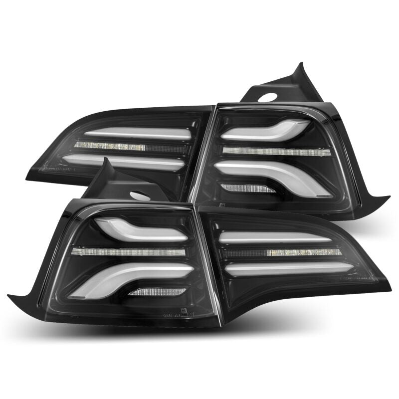 2020-2022 Model Y Pro-Series LED Tail Lights Jet Black w Sequential Signal | Dirty Garage