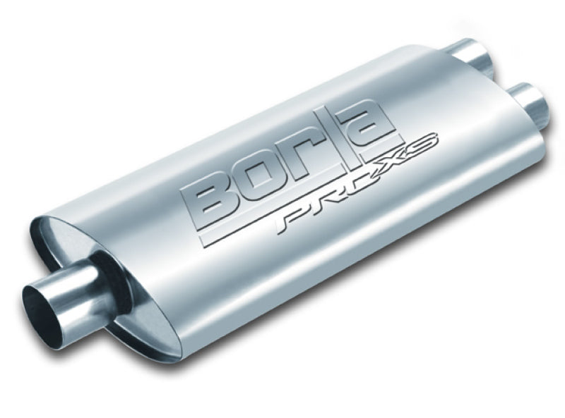 Borla Pro-XS 2.5in Tubing 19in x 4in x 9.5in Oval Center/Dual Muffler - View 4 | Dirty Garage