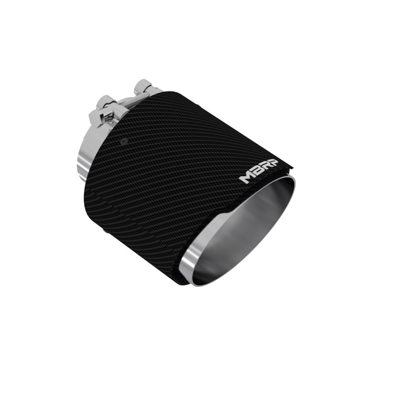 Universal Carbon Fiber Tip 3" ID 5" OD 6.13" L Angle Cut Dual Wall - View 2 | Dirty Garage