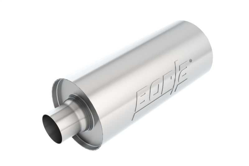 Borla Universal Performance 2.5in Inlet/Outlet Stainless Racing Muffler - View 3 | Dirty Garage