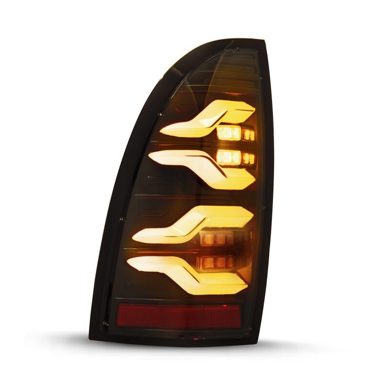 2005-2015 Tacoma Luxx-Series LED Tail Lights Alpha Black with Activation Light Sequential Signal - View 7 | Dirty Garage